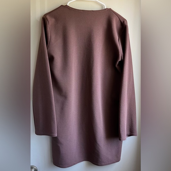EUC Boohoo Brown Longline Cardigan Sweater - Picture 2 of 4